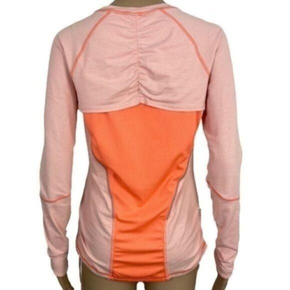 LUCY Tech Dashing Stripes Athletic Orange Sherbet Top Size Medium - Picture 3 of 12